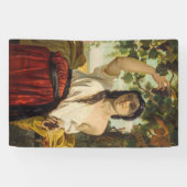 ぶどうイタリアン狩り女性（夏の収穫） 横断幕 (横)