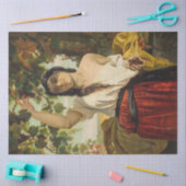 ぶどうイタリアン狩り女性(夏の収穫) 薄葉紙 (クラフト)