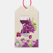 ぶどうエレガントとワインギフトラベル ギフトタグ (正面)