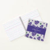 ぶどうエレガント赤ちゃんシャワー贈答用リストノート ノートブック (内部)