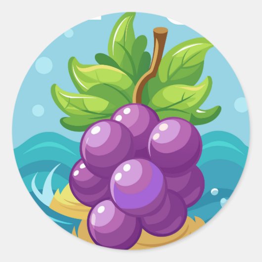 ぶどうオーガニックス ラウンドシール (正面)