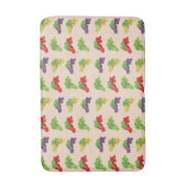 ぶどうカラフルの模様 バスマット (正面縦)