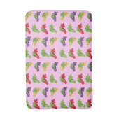 ぶどうカラフルの模様 バスマット (正面縦)