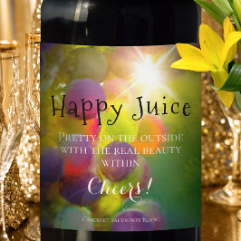 ぶどうカラフルファインアートワインラベル ワインラベル