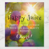 ぶどうカラフルファインアートワインラベル ワインラベル (シングルラベル)