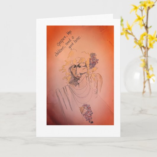 ぶどうカード カード (黄色い花)