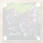 ぶどうガラスのコースター ガラスコースター (裏面)