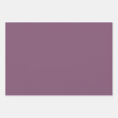 ぶどうキス紫無地の色 ラッピングペーパーシート (正面)