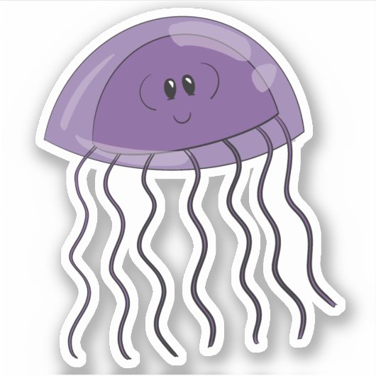 ぶどうクラゲ シール (正面)