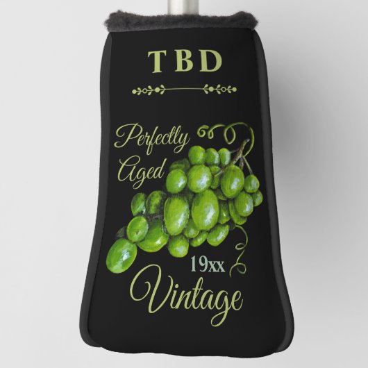 ぶどうゴルフヘッドパターカバー ゴルフヘッドカバー (回転90)