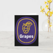 ぶどうステッカー衣装 子どもぶどう フルーツマッチング カード (黄色い花)