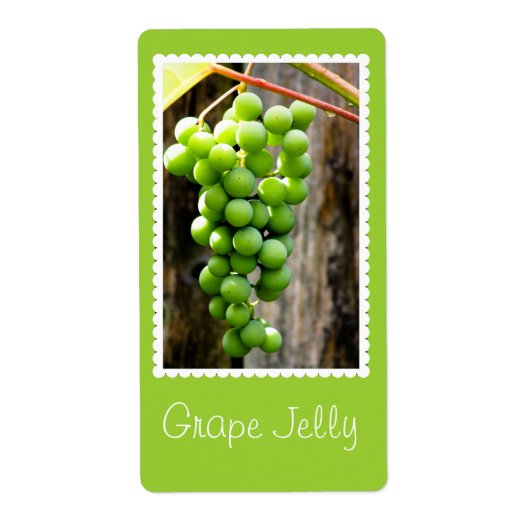 ぶどうゼリー缶詰ラベル ラベル (正面)