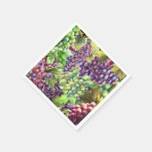 ぶどうパン赤い緑のブドウ畑のコラージュの分離 スタンダードカクテルナプキン (角)