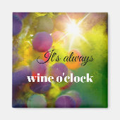 ぶどうパーソナライズされたワインラバーファインアートマグネット マグネット (正面)