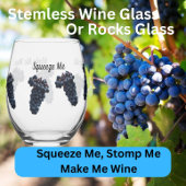 ぶどうピックワイン引用文 – ワイングラスまたは岩ガラス ステムなしワイングラス