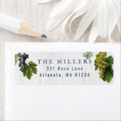 ぶどうブドウ地中海の畑ギリシャ島の住所 ラベル (インサイチュ)