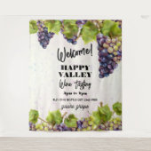 ぶどうブドウ畑ワインテイスティングバック タペストリー (正面)