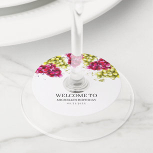 ぶどうワインテイスティング ワイングラスタグ