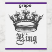 ぶどうワインボトル ワインラベル (シングルラベル)