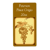 ぶどうワインラベル ラベル (正面)