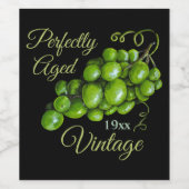 ぶどうワインラベル ワインラベル (シングルラベル)