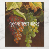 ぶどうワインラベル ワインラベル (シングルラベル)