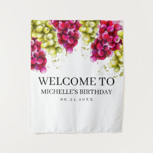 ぶどうワイン試飲 フォトバックドロップ タペストリー