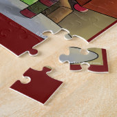 ぶどう分解食おもしろい品、ワイン&結婚漫画 ジグソーパズル (側面)