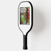 ぶどう分解食おもしろい品、ワイン&結婚漫画 ピックルボールラケット (左)