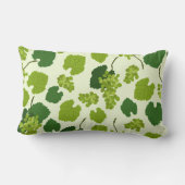 ぶどう及びぶどう葉のパターン装飾用クッション ランバークッション (裏面)