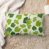 ぶどう及びぶどう葉のパターン装飾用クッション ランバークッション (ブランケット)