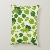 ぶどう及びぶどう葉の模様 アクセントクッション (裏面(縦))