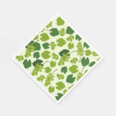 ぶどう及びぶどう葉の模様 スタンダードランチョンナプキン (角)