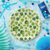 ぶどう及びぶどう葉の模様 ペーパープレート (パーティー)