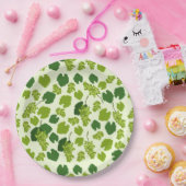 ぶどう及びぶどう葉の模様 ペーパープレート (パーティー)