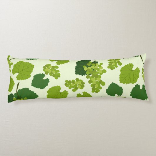 ぶどう及びぶどう葉の模様 ボディピロー (裏面)