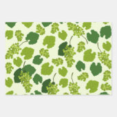 ぶどう及びぶどう葉の模様 ラッピングペーパーシート (正面3)