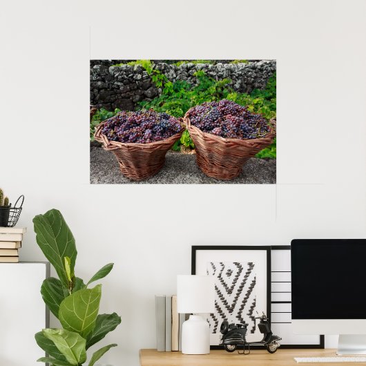 ぶどう収穫 ポスター (ホームオフィス)