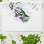 ぶどう園を飲んだ キッチンタオル (折り畳み)