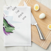 ぶどう園を飲んだ キッチンタオル (四つ折り)