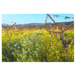 ぶどう園ワイルドフラワー メタルプリント