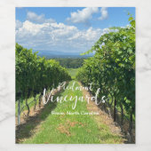ぶどう園 ワインボトルラベルセット ワインラベル (シングルラベル)