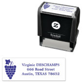 ぶどう差出人住所自己インキング切手 セルフインキングスタンプ (インサイチュ)