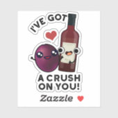 ぶどう得ワインパおもしろいン好きだ シール (シート)