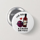 ぶどう得ワインパおもしろいン好きだ 缶バッジ (正面&裏面)