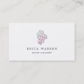 ぶどう房 | Somelierまたはワイン業界 名刺 (正面)