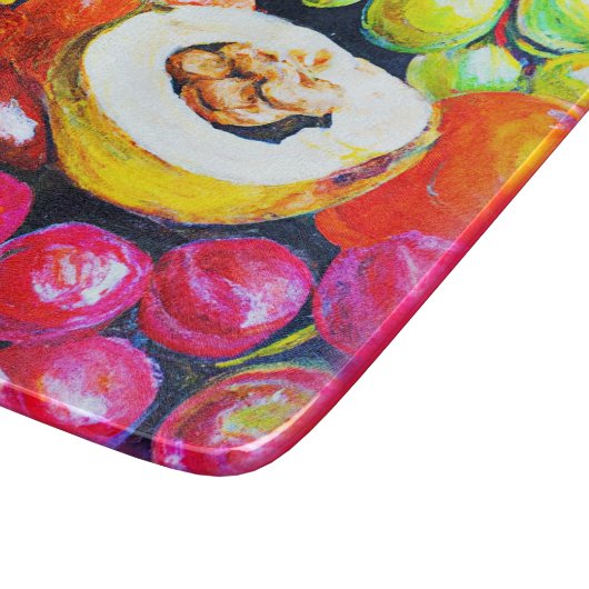 ぶどう果実の美しい絵画混合物。買今 カッティングボード (角)