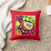 ぶどう果実の美しい絵画混合物。買今 クッション (ブランケット)