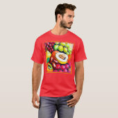 ぶどう果実の美しい絵画混合物。買今 Tシャツ (正面フル)