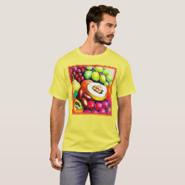 ぶどう果実の美しい絵画混合物。買今 Tシャツ